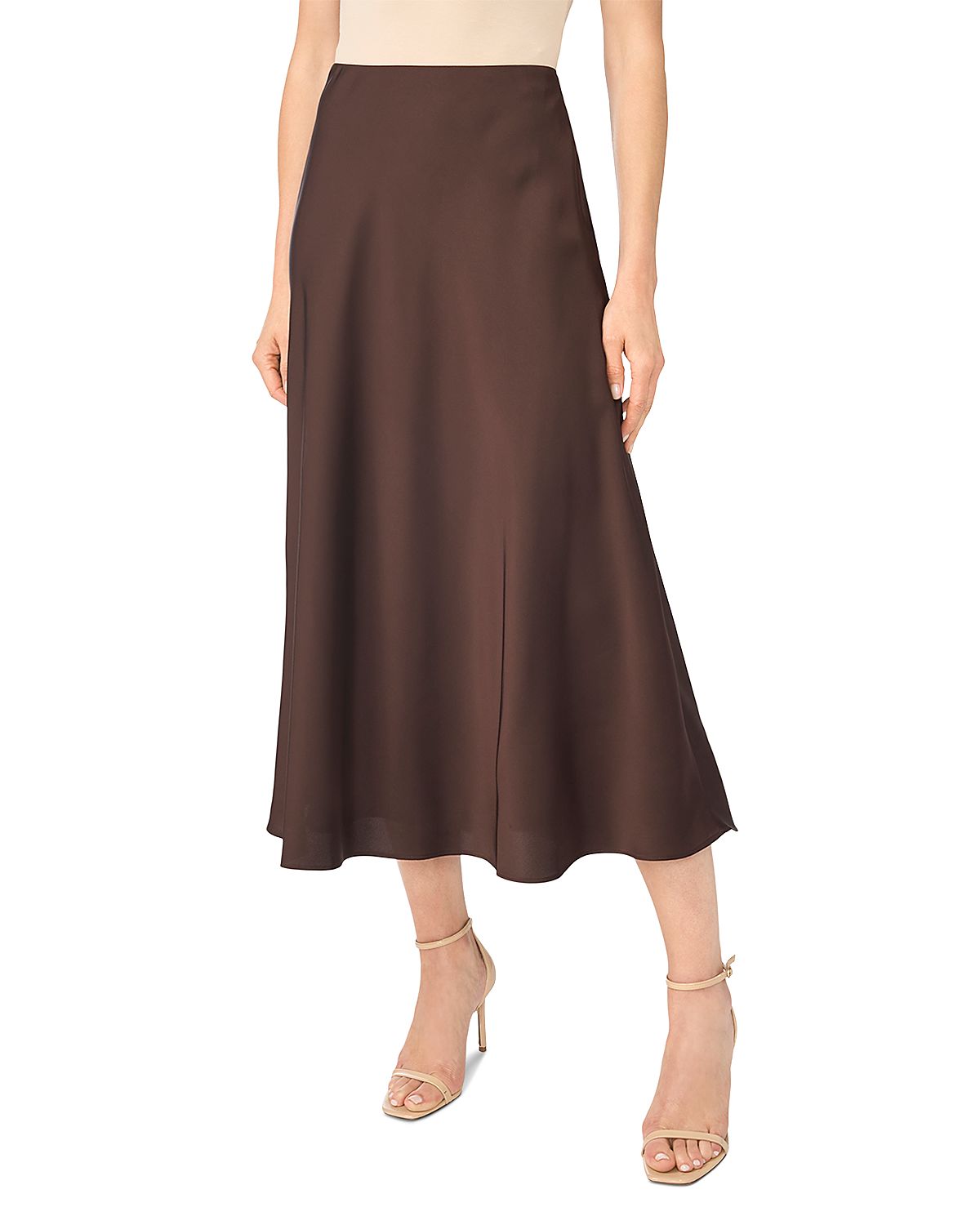 CeCe Satin Bias Maxi Skirt