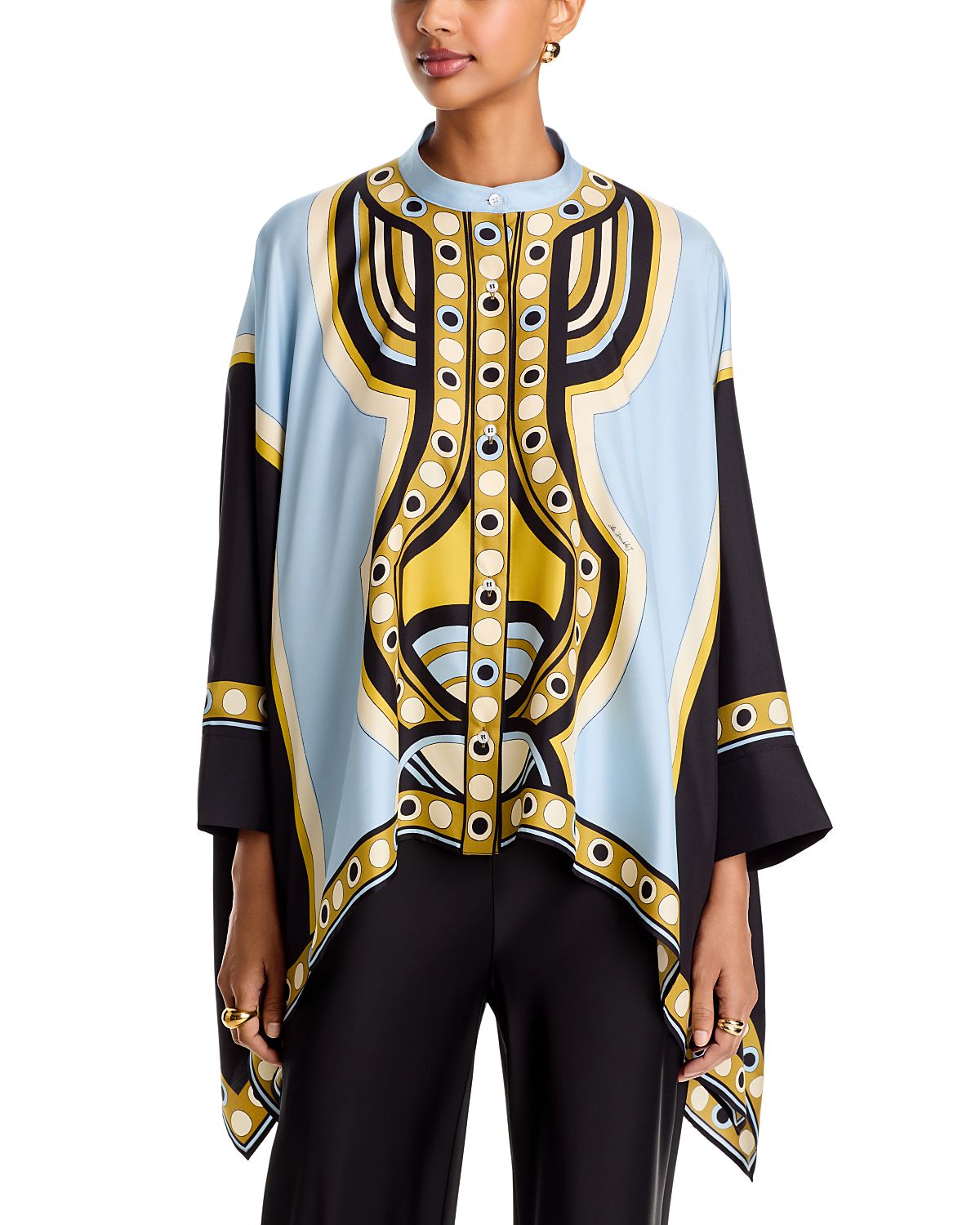 La DoubleJ Foulard Printed Silk Shirt