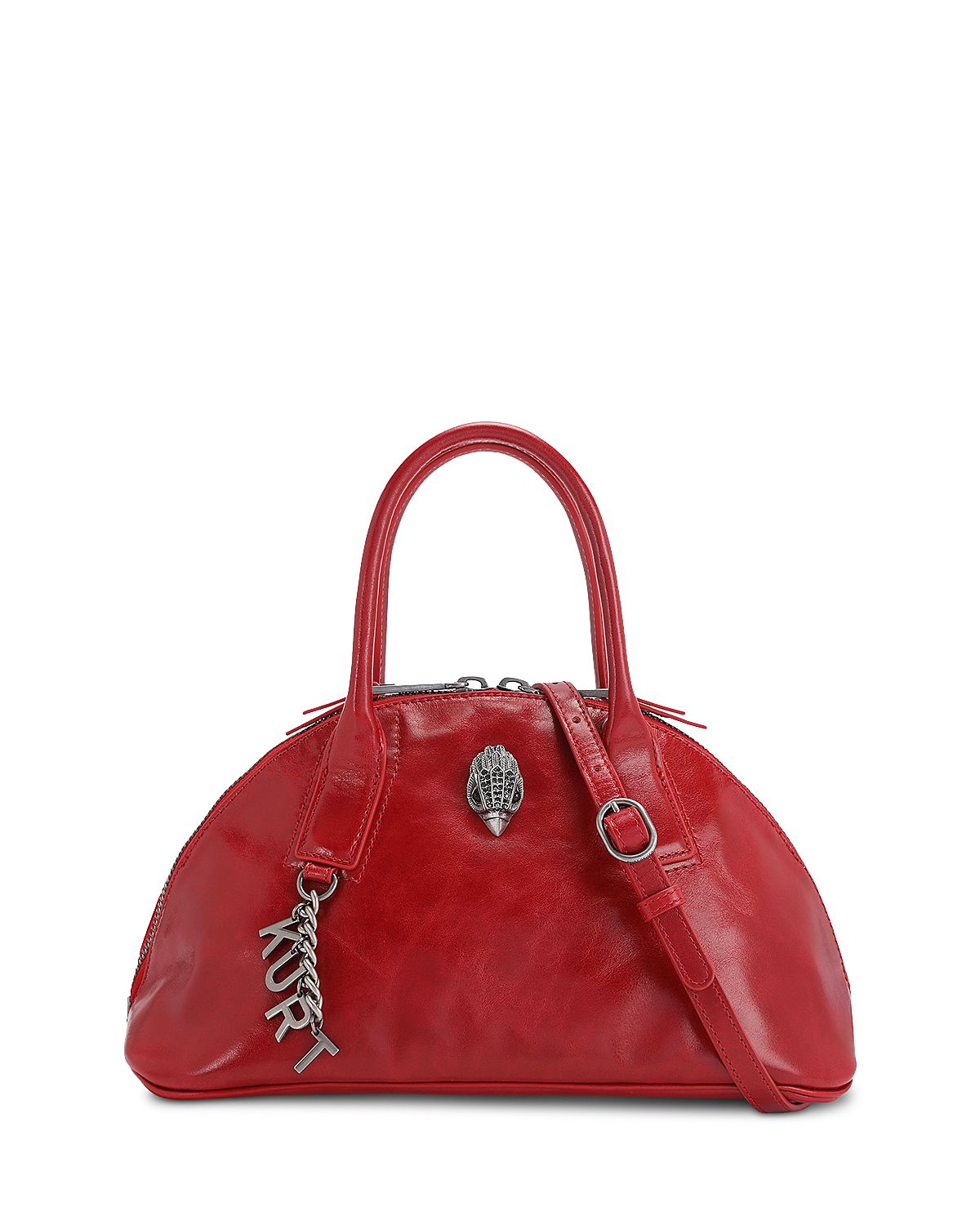 Kurt Geiger London Sloane Leather Eagle Head Bowling Bag