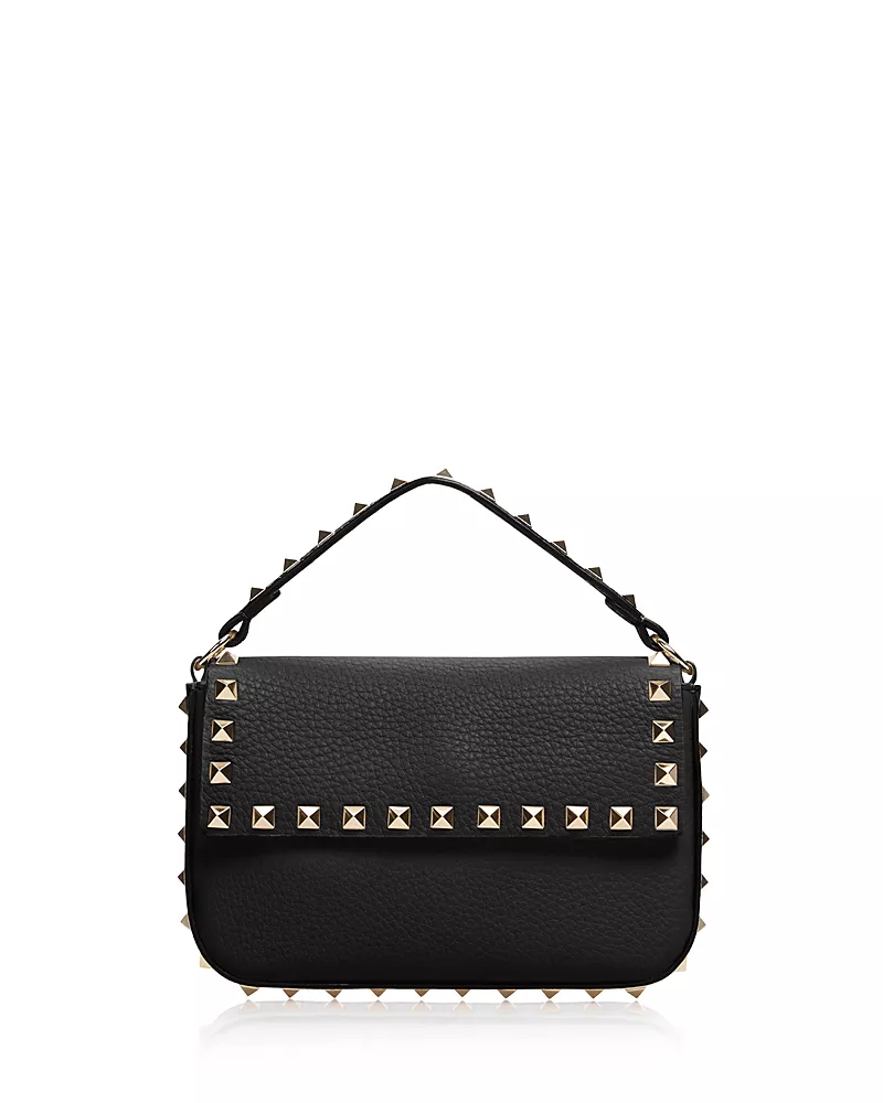 Valentino Garavani Mini Rockstud Leather Top Handle Bag