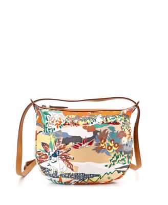 Sursoie To Go Pouch Printed Silk and Leather