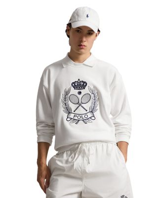 Polo Ralph Lauren Us Open Cotton Blend Crest Polo Sweatshirt