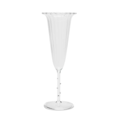 Bouquet Clear Angel Flute Glasses, Set of 4