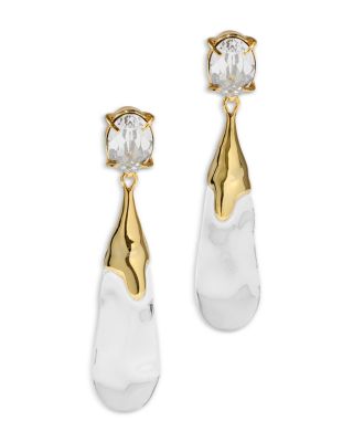 Bonbon Crystal Tear Shape Drop Earrings 