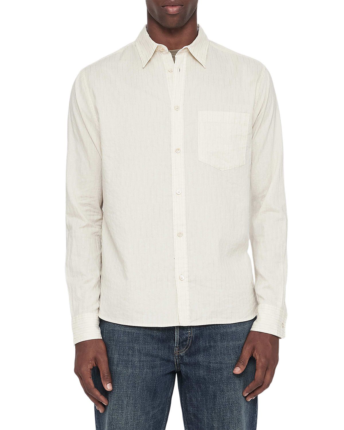 Allsaints Judd Cotton Long Sleeve Shirt