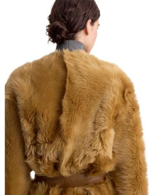 Demi Reversible Shearling Belted Coat