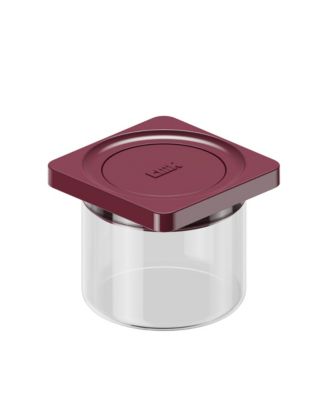  Press Glass Small Food Storage Canister