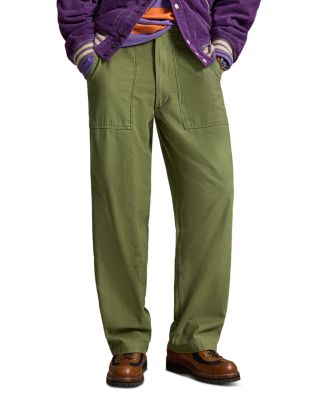 Relaxed Fit Cotton Reverse Sateen Utility Pants