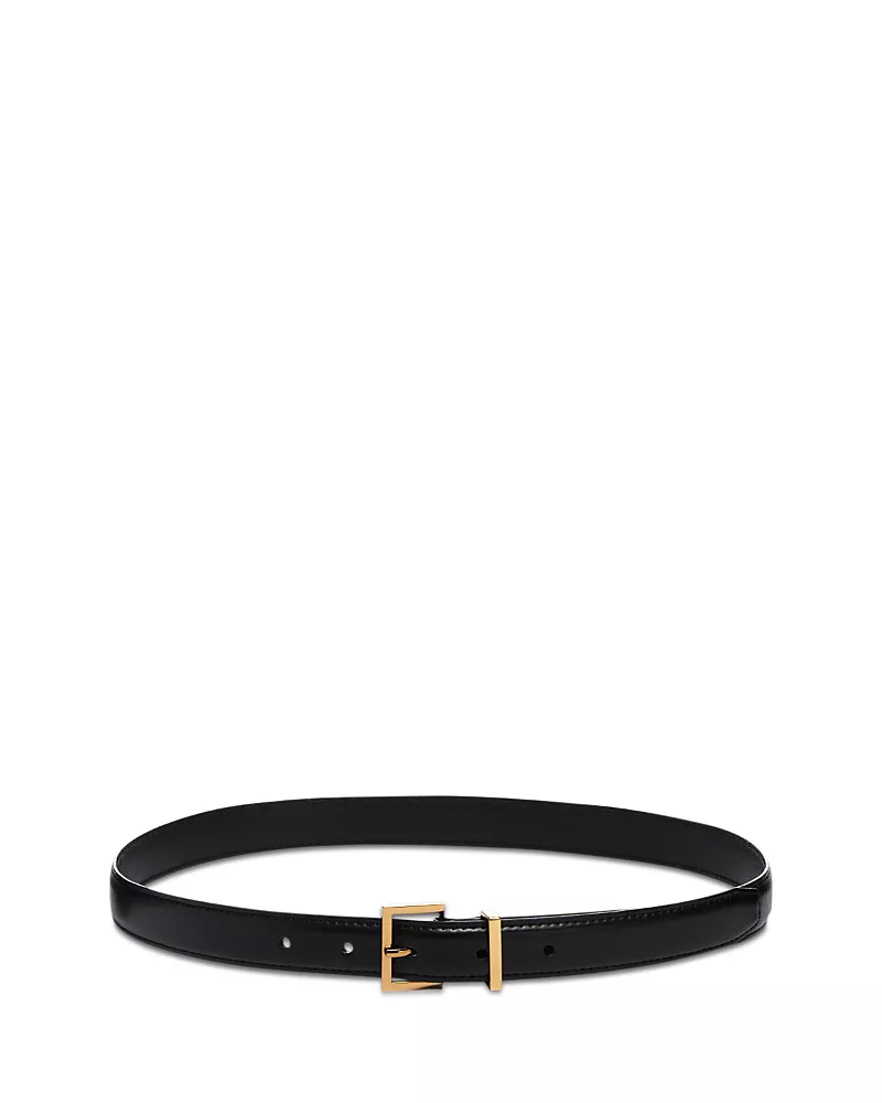 Frame Women's Petite Square Buckle Leather Belt