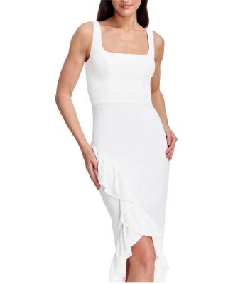 Charlene Square Neck Cascade Ruffle Gown - thumbnail 6