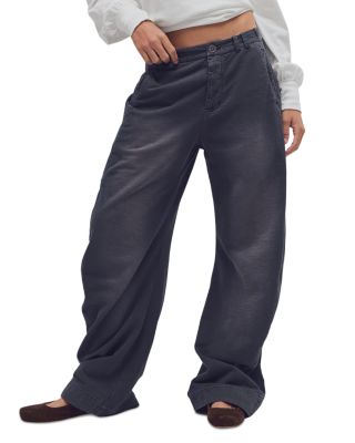 Free People Spotlight Cotton Blend Wide Leg Pants