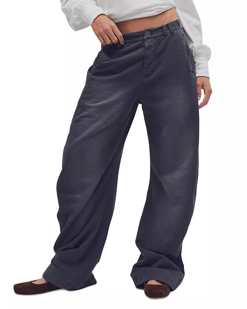 Free People Spotlight Cotton Blend Wide Leg Pants