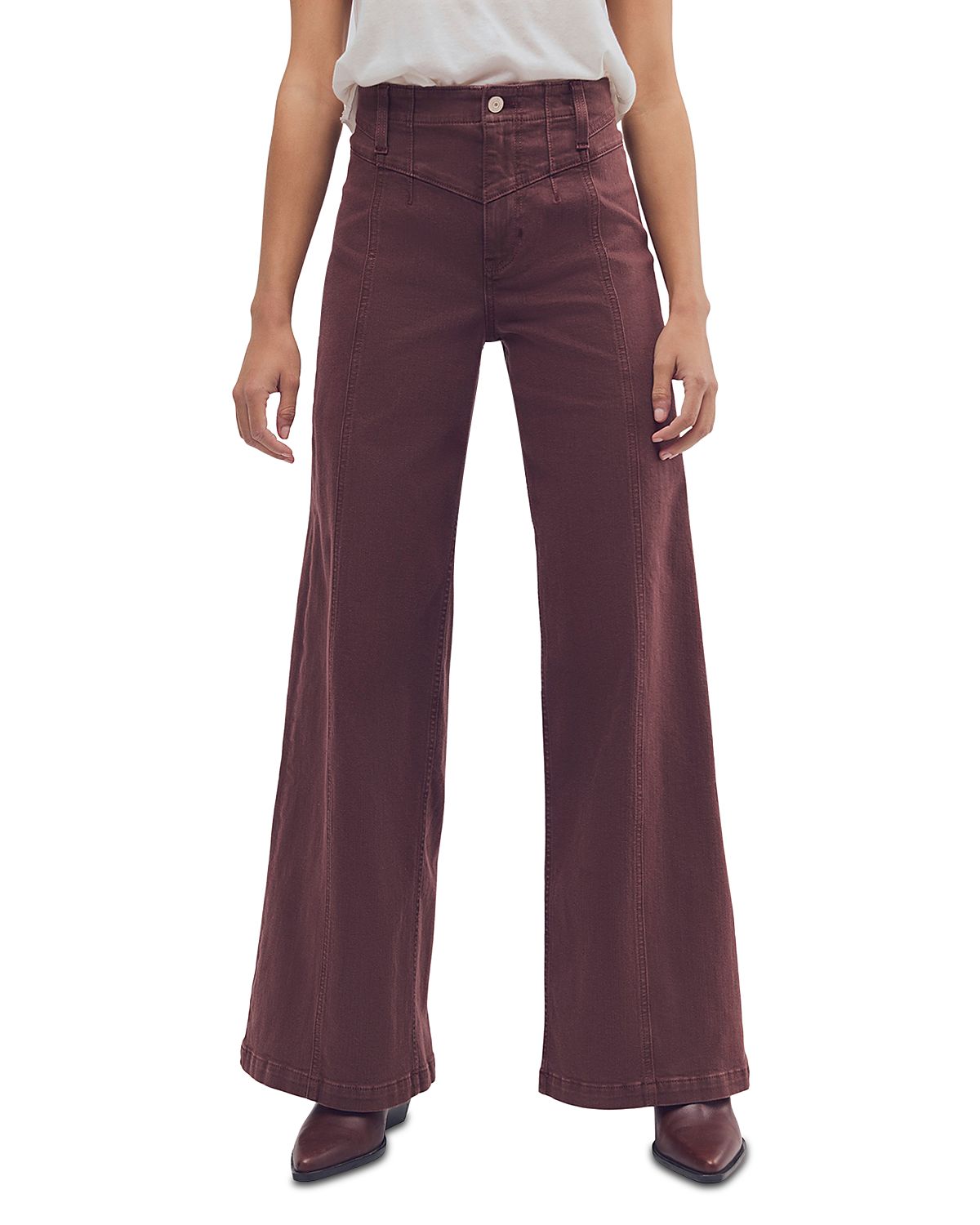 Free People Libre Cotton Blend Corduroy Wide Leg Pants