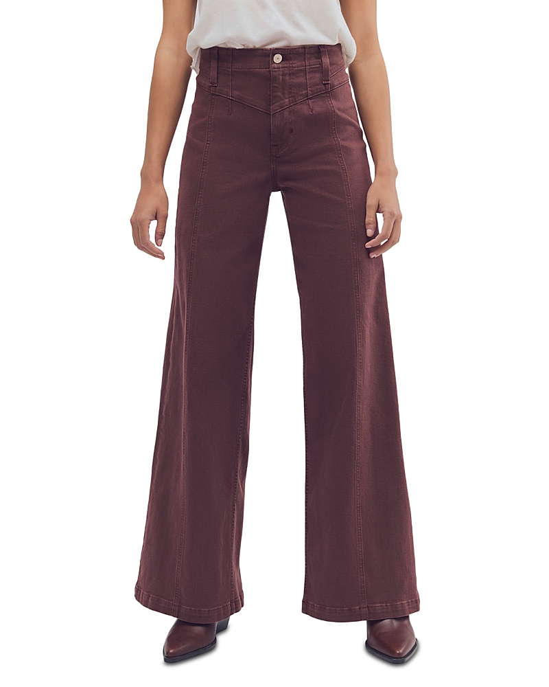 Free People Libre Cotton Blend Corduroy Wide Leg Pants