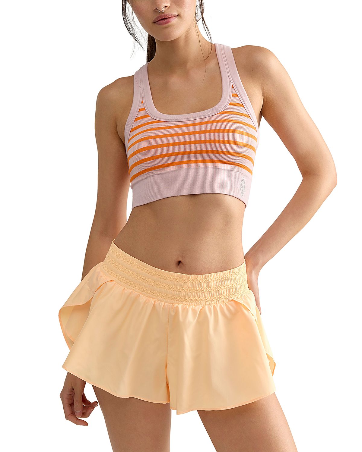 Free People Go To Stripe Sports Bra