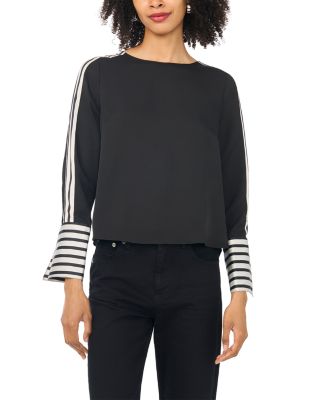 Boat Neck Extended Cuff Shirt