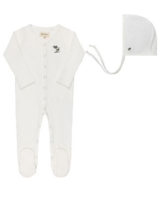Boys'  Embroidered Palm Trees Collection Footie with Bonnet - Baby