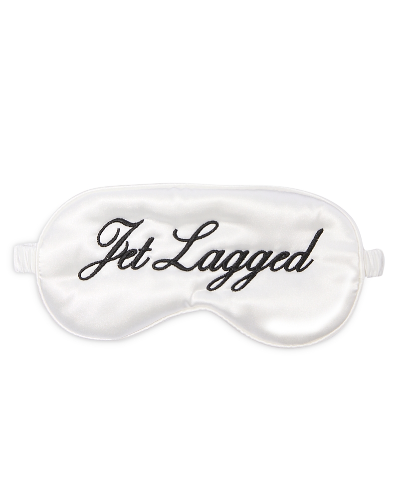 Abbode Jet Lagged Satin Eye Mask In White