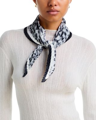 Spots On Spots Pleated Diamond Scarf