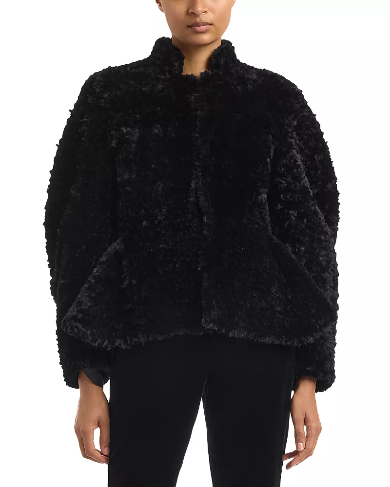 Liberowe Shearling Peplum Jacket