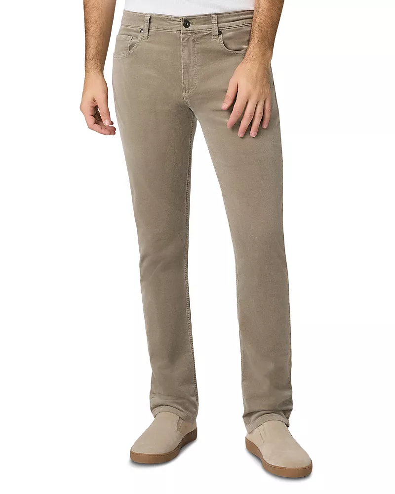 Paige Federal Cotton Blend Slim Straight Fit Pants
