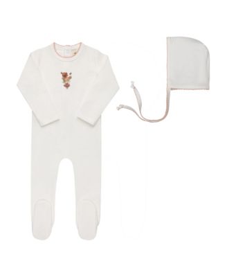 Unisex Playful Mouse Collection Footie Bonnet - Baby