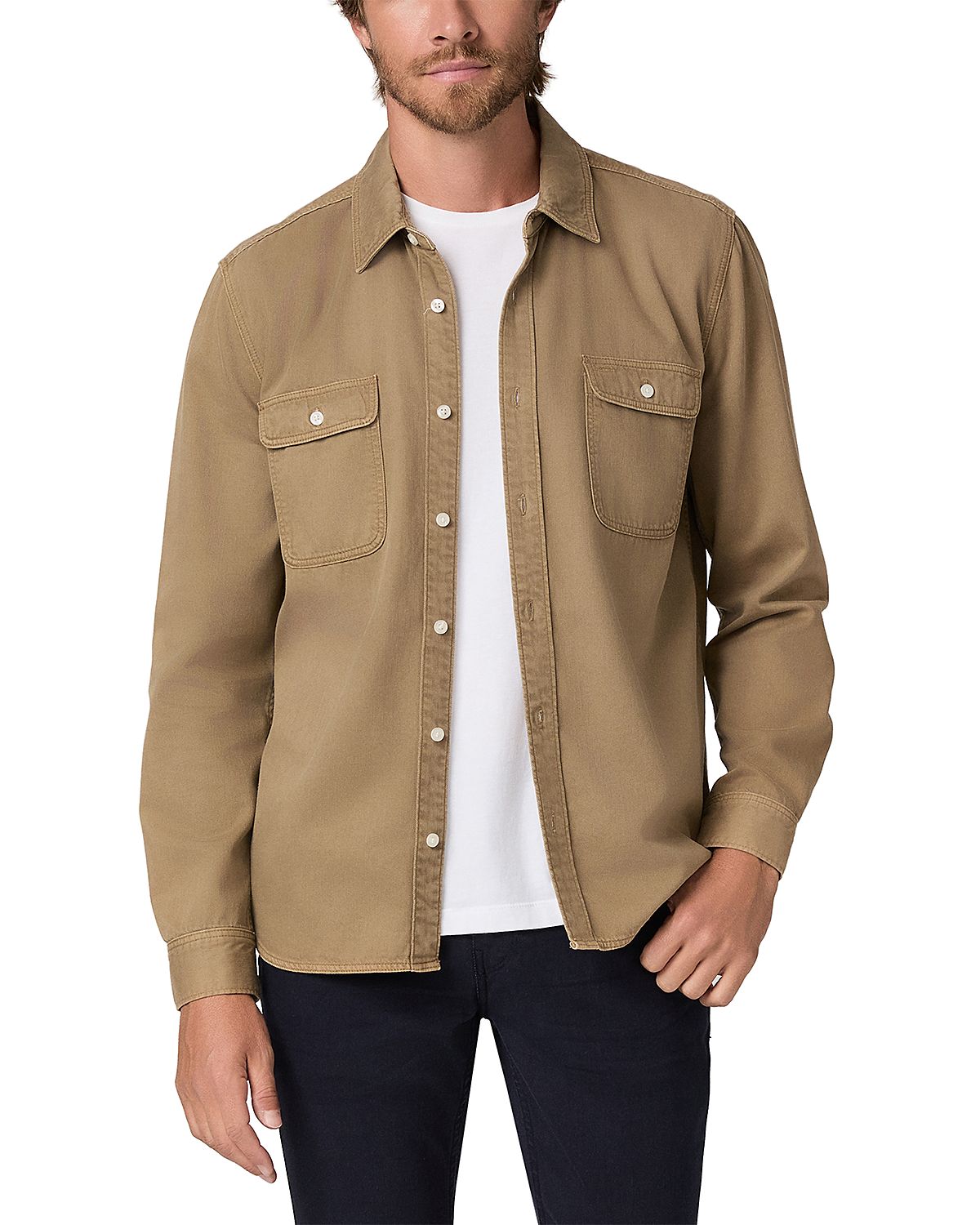 Paige Martin Cotton Blend Pocket Shirt