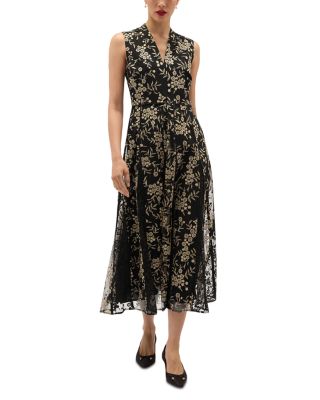 Quin Embroidered Midi Dress