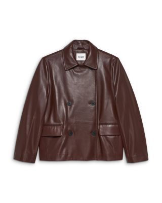 Nerina Leather Double Breasted Jacket