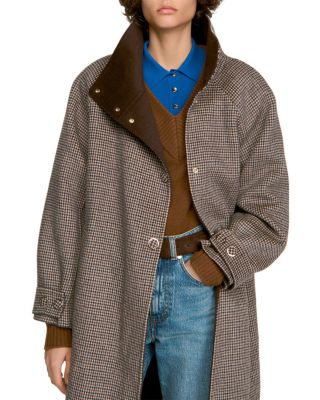 Spencer Wool Blend Check Coat - thumbnail 2