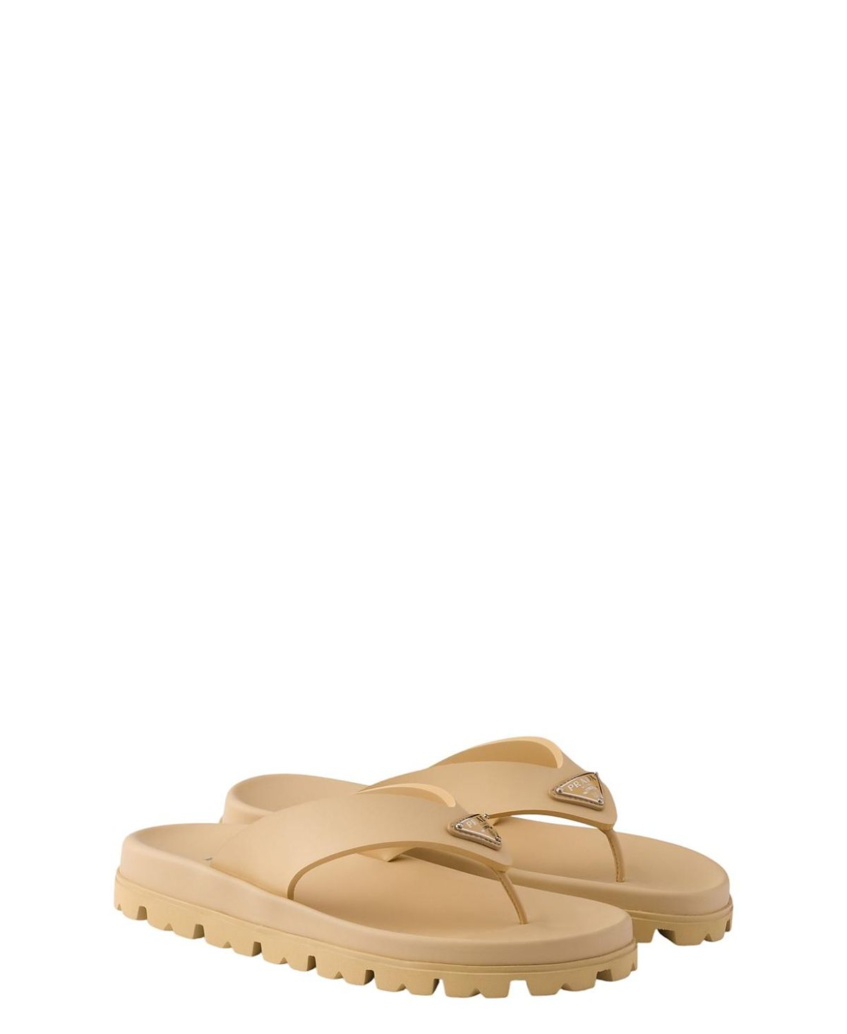 Prada Men's Rubber Thong Sandals