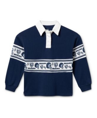  Unisex NFL Chicago Bears Rugby Long Sleeve - Little Kid, Big Kid