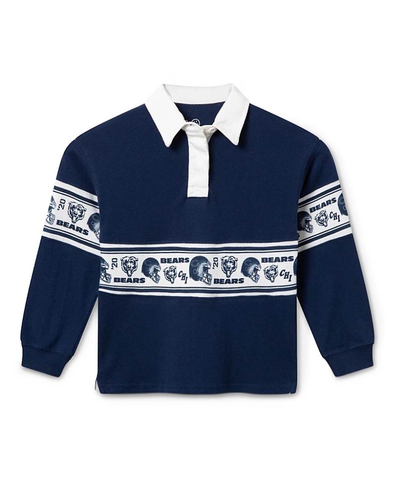 Junk Food Clothing Unisex Nfl Chicago Bears Rugby Long Sleeve - Little Kid, Big Kid
