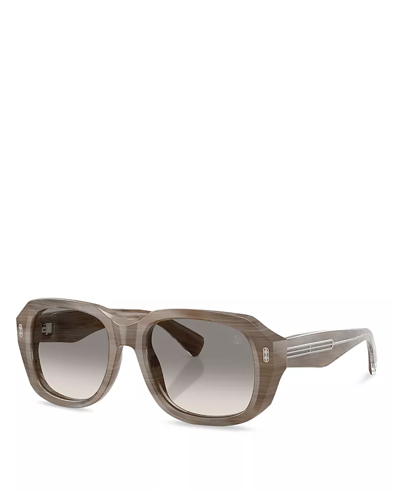 Brunello Cucinelli Demetra Square Sunglasses, 53mm