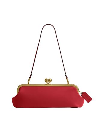 Kisslock 30 East/West Leather Frame Bag