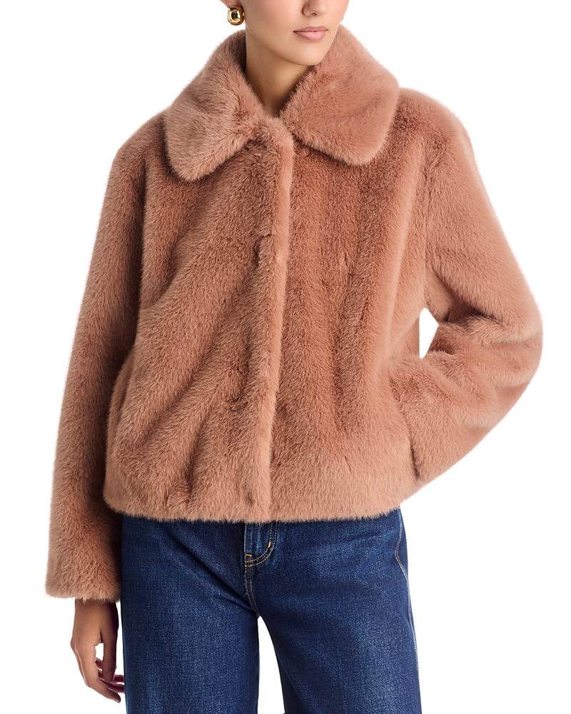 Kobi Halperin Tami Embellished Faux Fur Coat