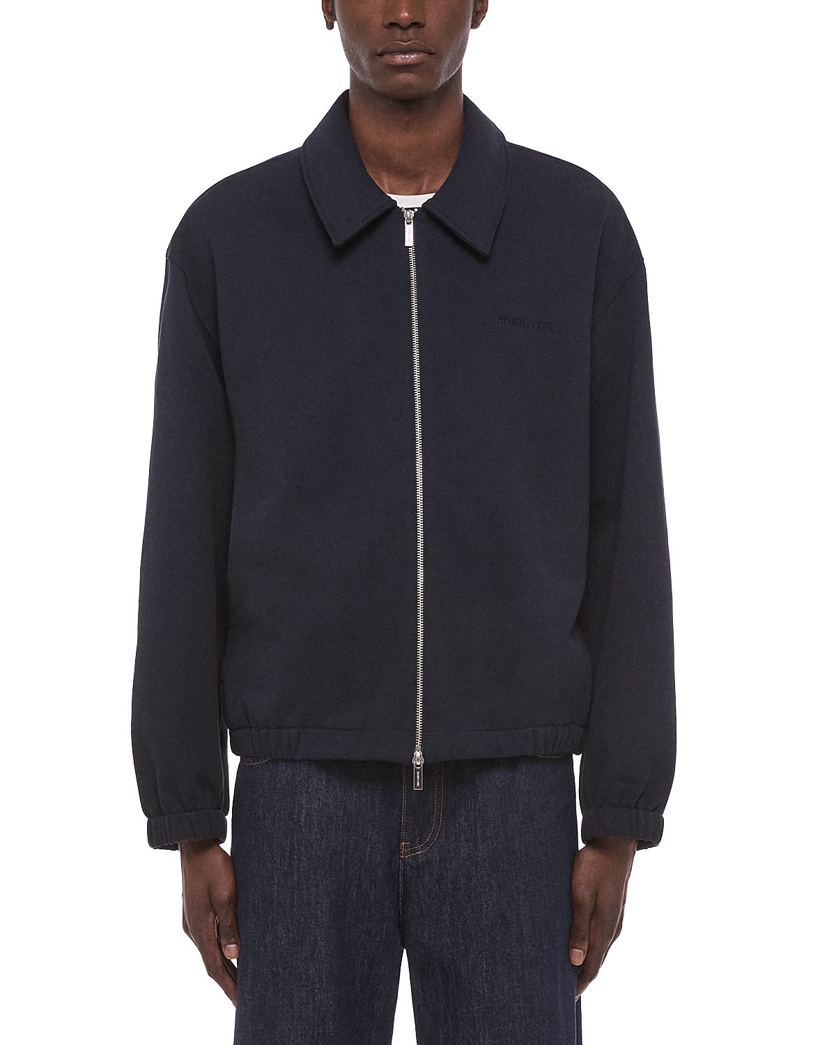 Helmut Lang Relaxed Fit Compact French Terry Zip Jacket