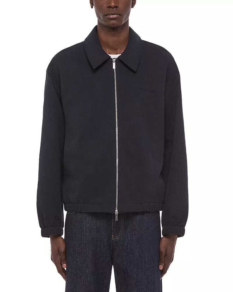 Helmut Lang Relaxed Fit Compact French Terry Zip Jacket