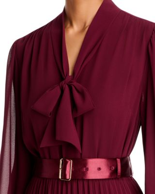 The Carrie Belted Pleat Dress
