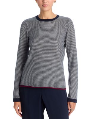 Cashmere Striped Long Sleeve Tee