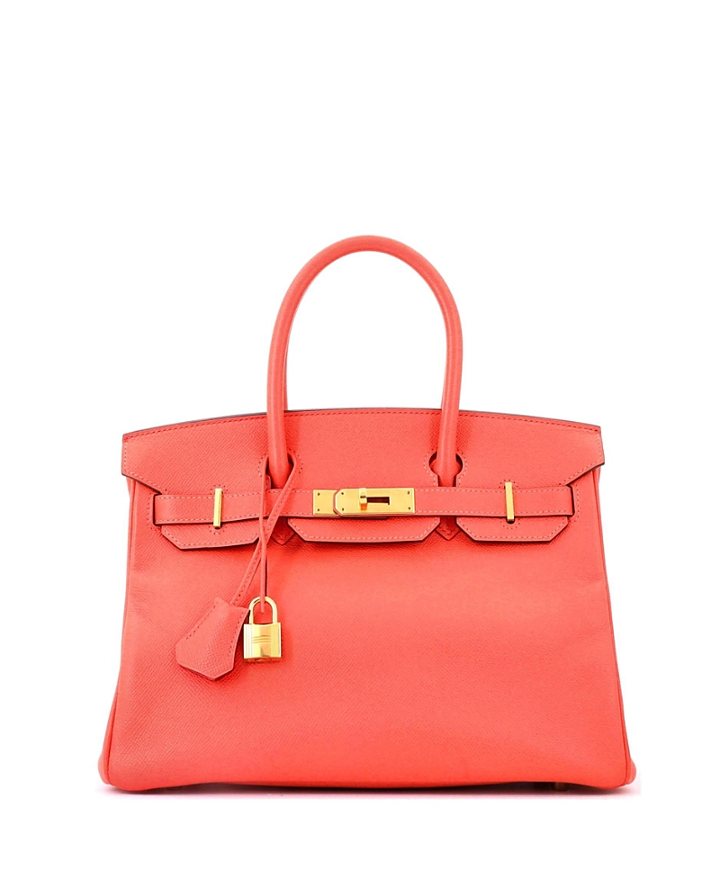 Pre-Owned HERMES Birkin 30 Epsom Leather Top Handle Bag with Gold Hardware