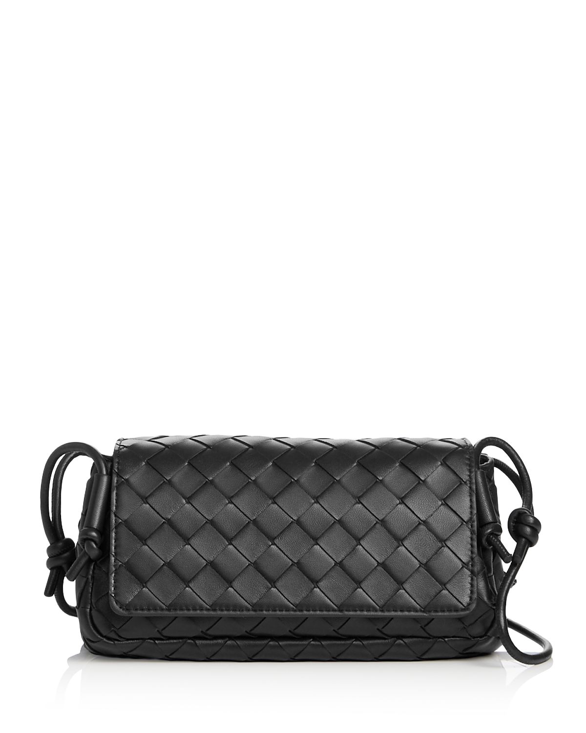 Bottega Veneta Notturno Intrecciato Leather Pouch