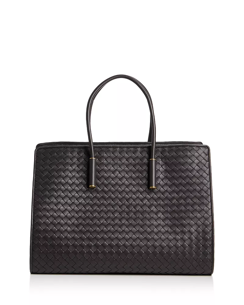 Bottega Veneta Barbara Intrecciato Leather Tote