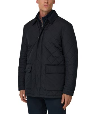 Boggi Milano Technical Fabric Peacoat Padded