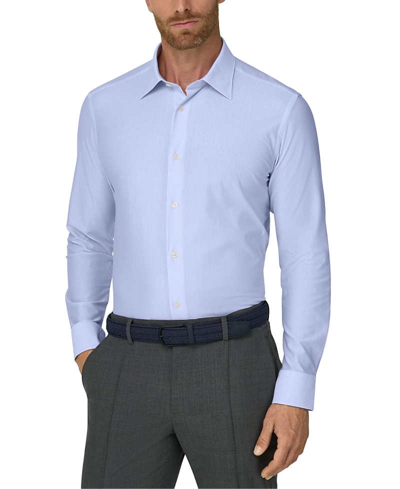 Boggi Milano Striped Japanese Jersey Regular Fit Polo Shirt