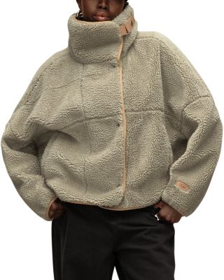 Ugg Raynie Relaxed Sherpa Fleece Jacket In Vinito