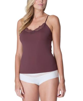  Women's Soft Seamless Camisole with Lace