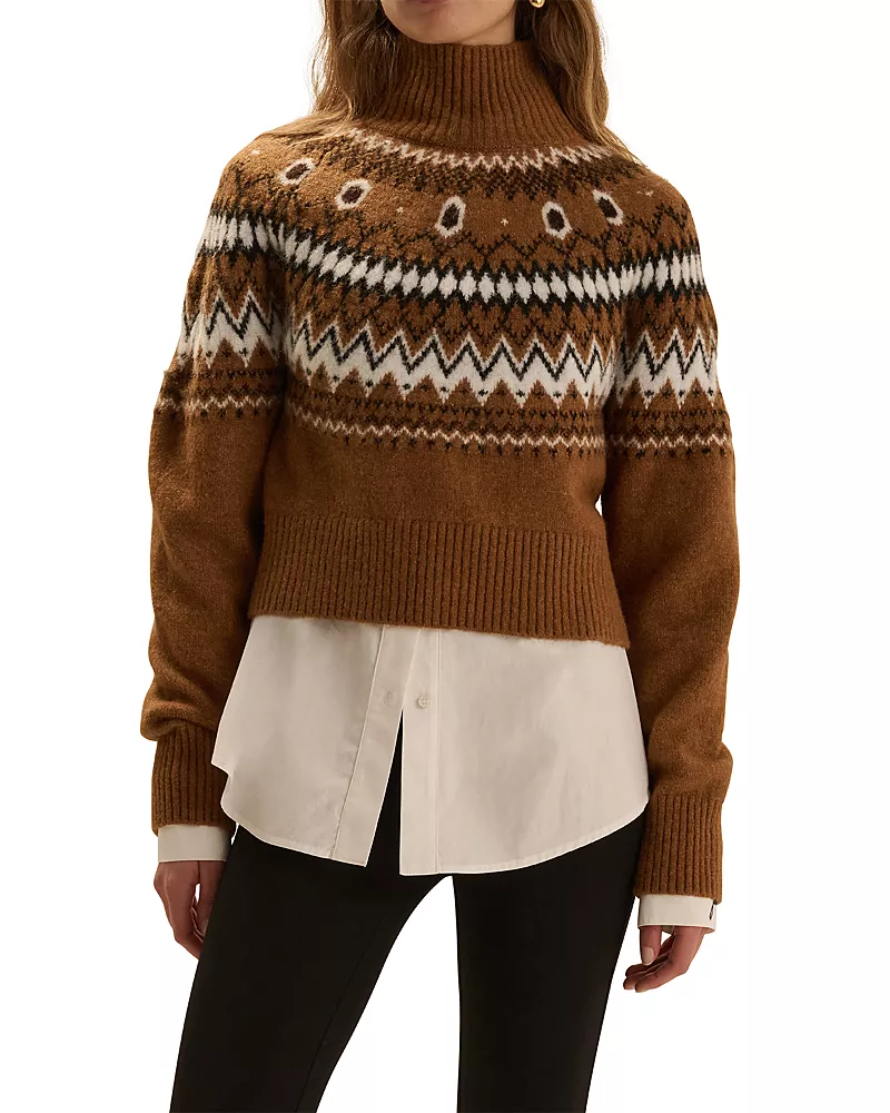 Favorite Daughter The Chalet Mock Neck Sweater