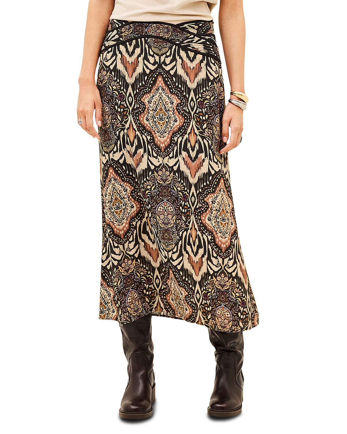 ba & sh Zaim Midi Skirt