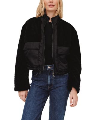 Funnel Neck Utility Sherpa Jacket